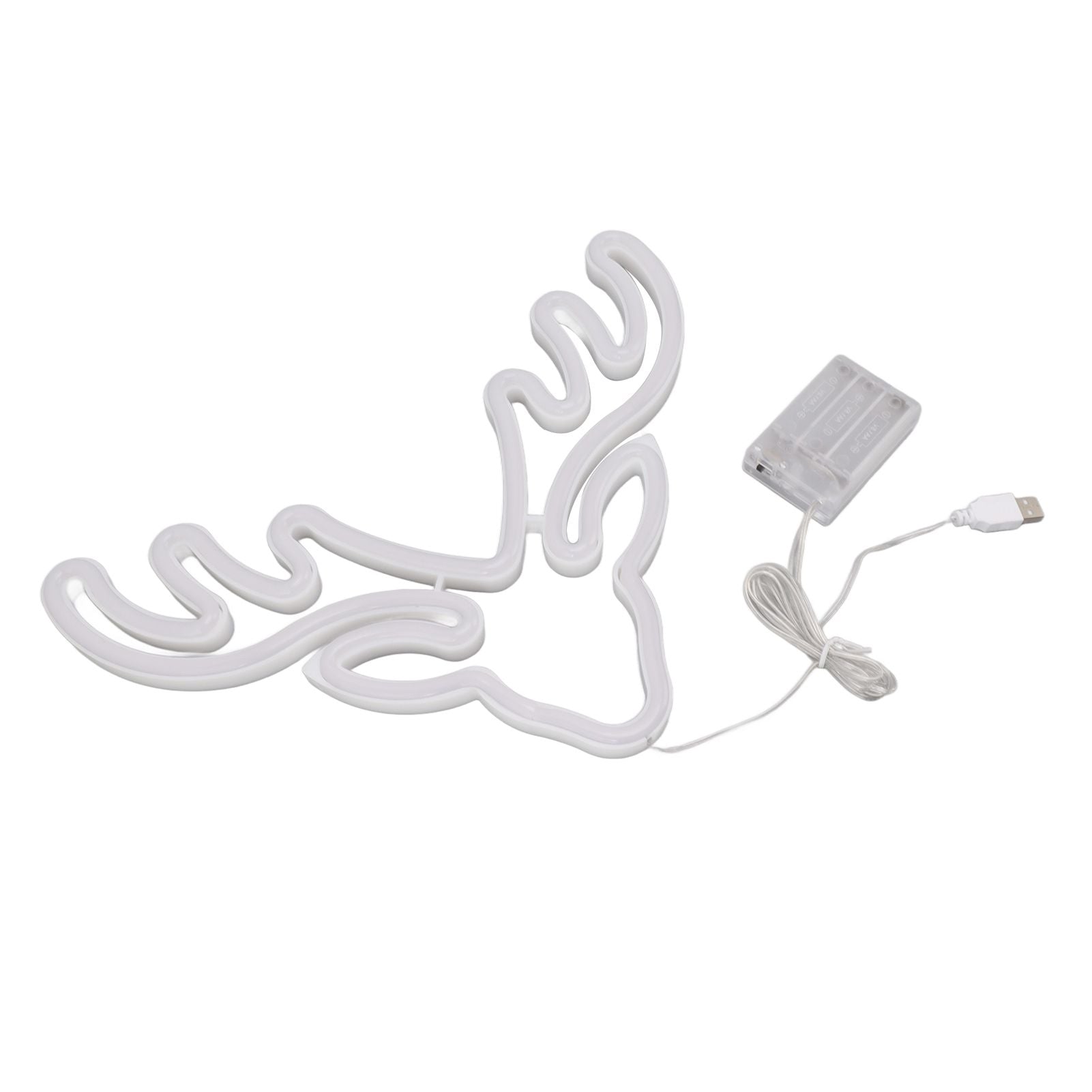 Neon Light LED Sign USB Battery Powered Christmas Holiday Bedroom Wall Decor Ornaments Warm Light V1294-YM0521-3119230024511