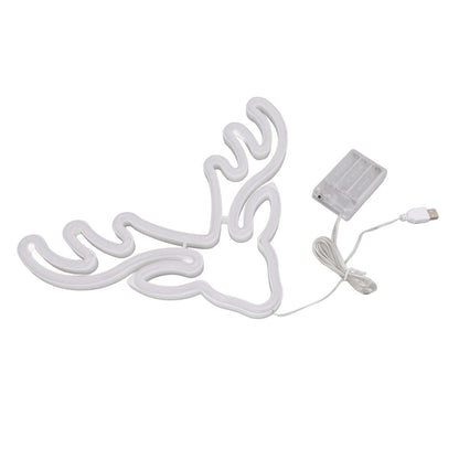 Neon Light LED Sign USB Battery Powered Christmas Holiday Bedroom Wall Decor Ornaments Warm Light V1294-YM0521-3119230024511
