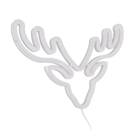 Neon Light LED Sign USB Battery Powered Christmas Holiday Bedroom Wall Decor Ornaments Warm Light V1294-YM0521-3119230024511