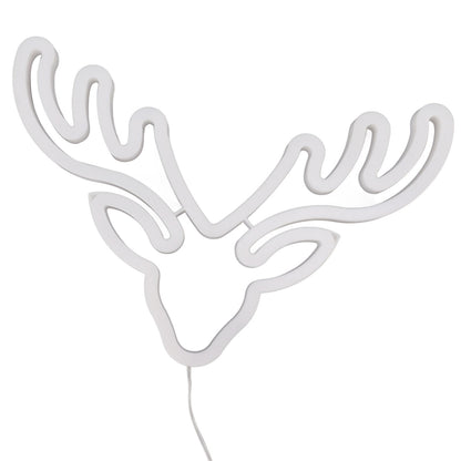 Neon Light LED Sign USB Battery Powered Christmas Holiday Bedroom Wall Decor Ornaments Warm Light V1294-YM0521-3119230024511