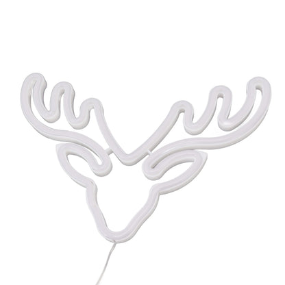 Neon Light LED Sign USB Battery Powered Christmas Holiday Bedroom Wall Decor Ornaments Warm Light V1294-YM0521-3119230024511