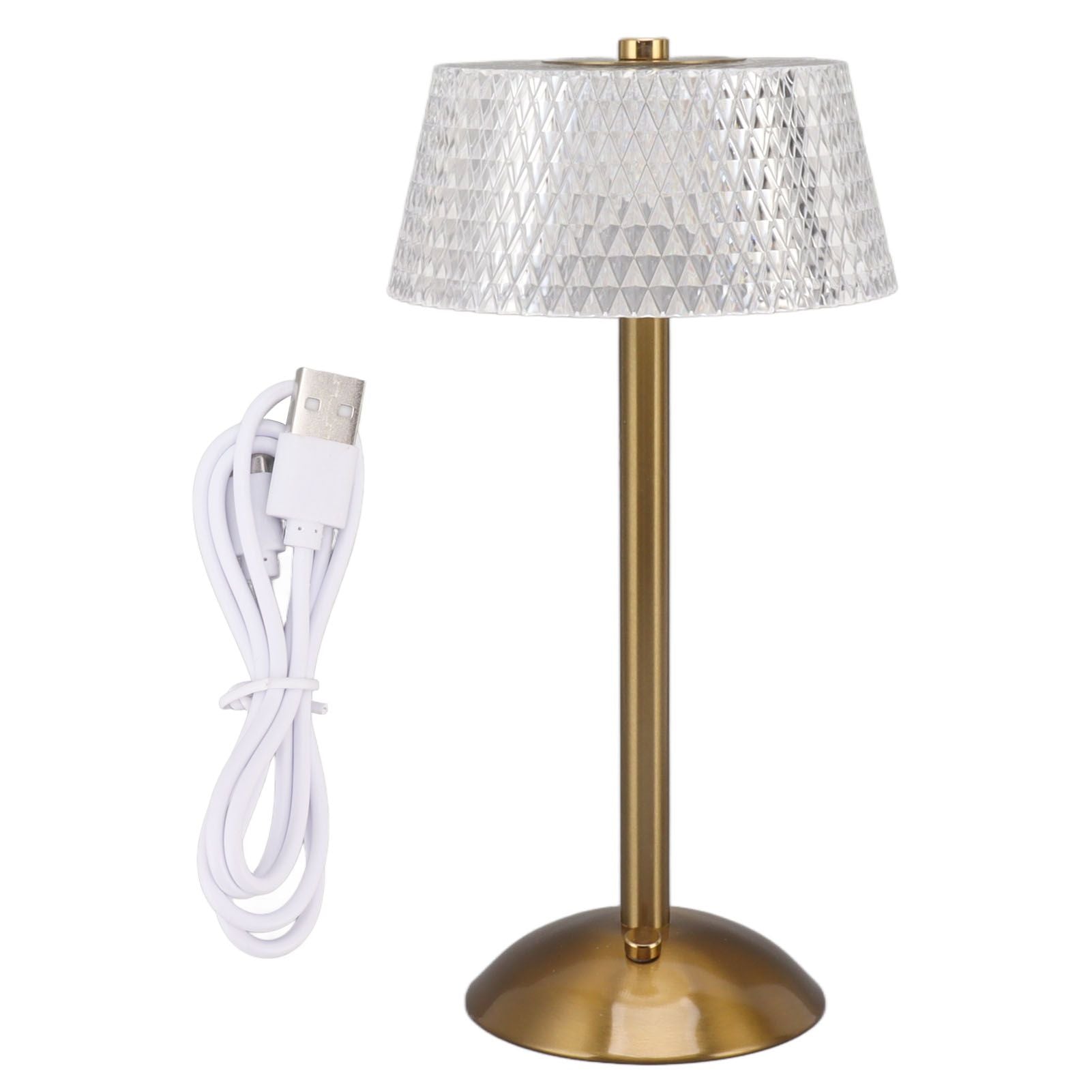 Acrylic Table Lamp Stepless Dimming LED Night Light with USB Cable for Kids Nursery Bedroom Nightstand V1294-YM0521-3119230026111