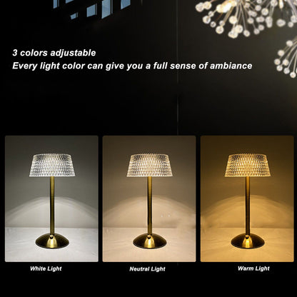 Acrylic Table Lamp Stepless Dimming LED Night Light with USB Cable for Kids Nursery Bedroom Nightstand V1294-YM0521-3119230026111