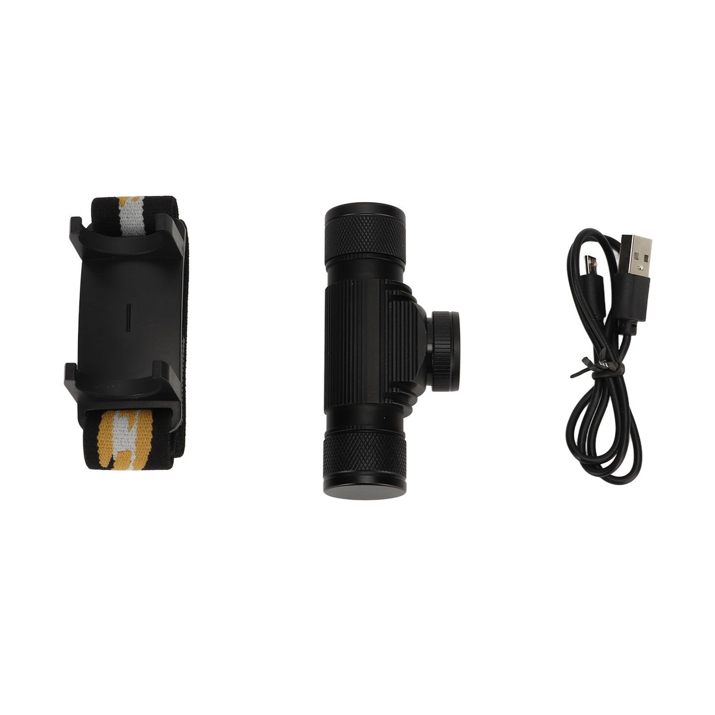 Rechargeable Head Lamps with 6 Gear Rotary Zoom Waterproof Headlight for Adventure Hiking V1294-YM0521-3119230028511