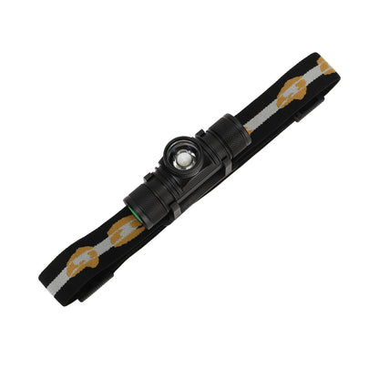 Rechargeable Head Lamps with 6 Gear Rotary Zoom Waterproof Headlight for Adventure Hiking V1294-YM0521-3119230028511