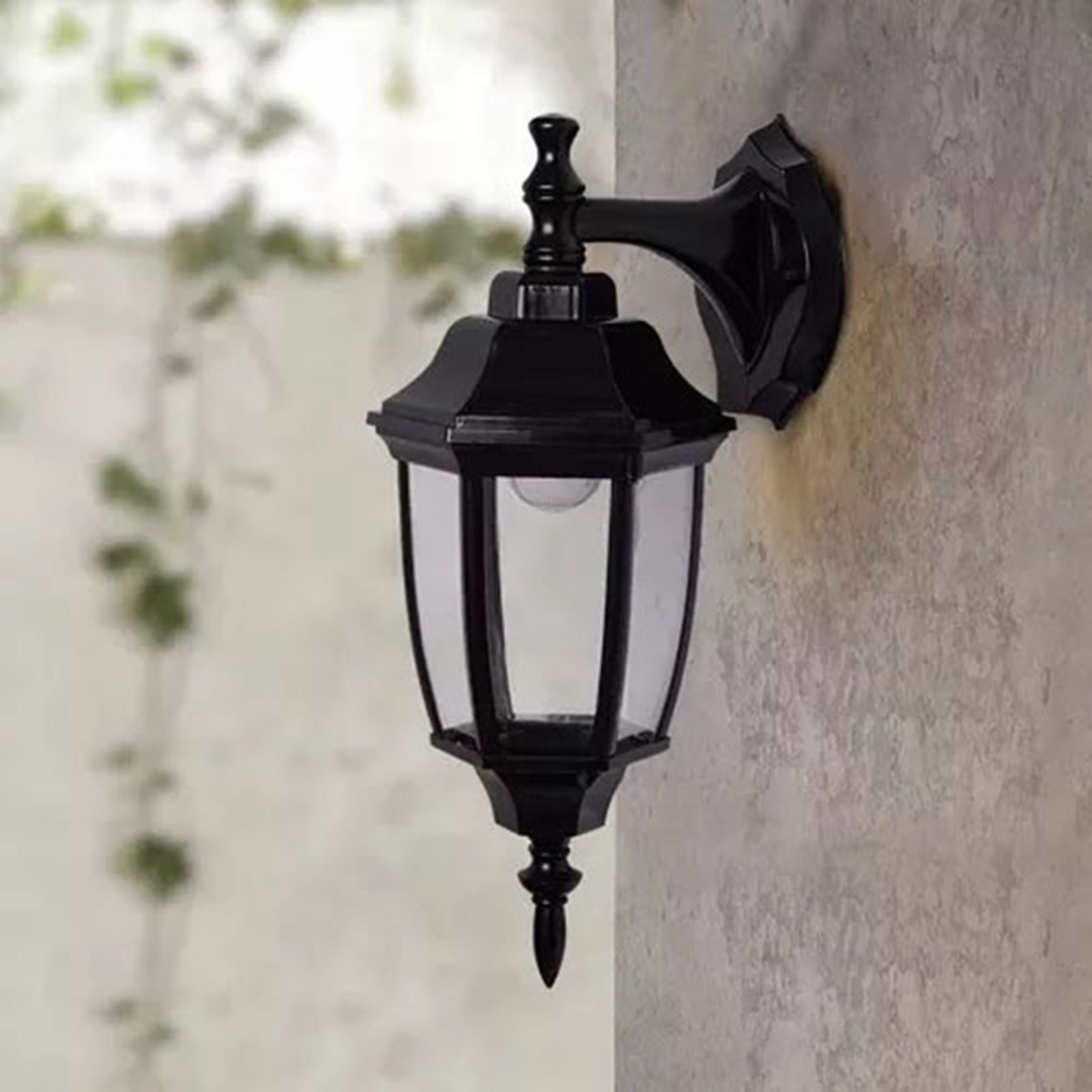 Hex Garden Wall Lamp Waterproof Outdoor Wall Light Corridor Courtyard Balcony Lamp Black V1294-YM0521-3119230033911