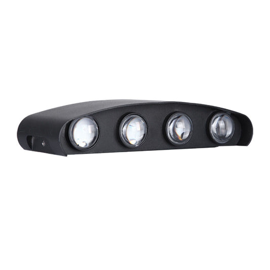 Up and Down Lights 8W 4000K Black Frame 8 Lamp Beads IP65 Waterproof LED Wall Lights for Bedroom Office Hotel V1294-YM0521-3119230034211