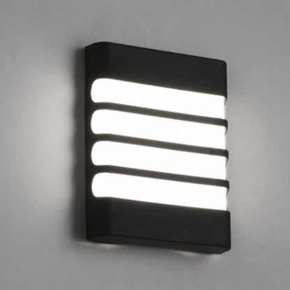 Patio Wall Light Plastic Housing Waterproof Low Power Consumption LED 6500K Wall Mounted Lamp V1294-YM0521-3119230034611