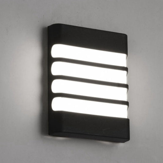 Patio Wall Light Plastic Housing Waterproof Low Power Consumption LED 6500K Wall Mounted Lamp V1294-YM0521-3119230034611