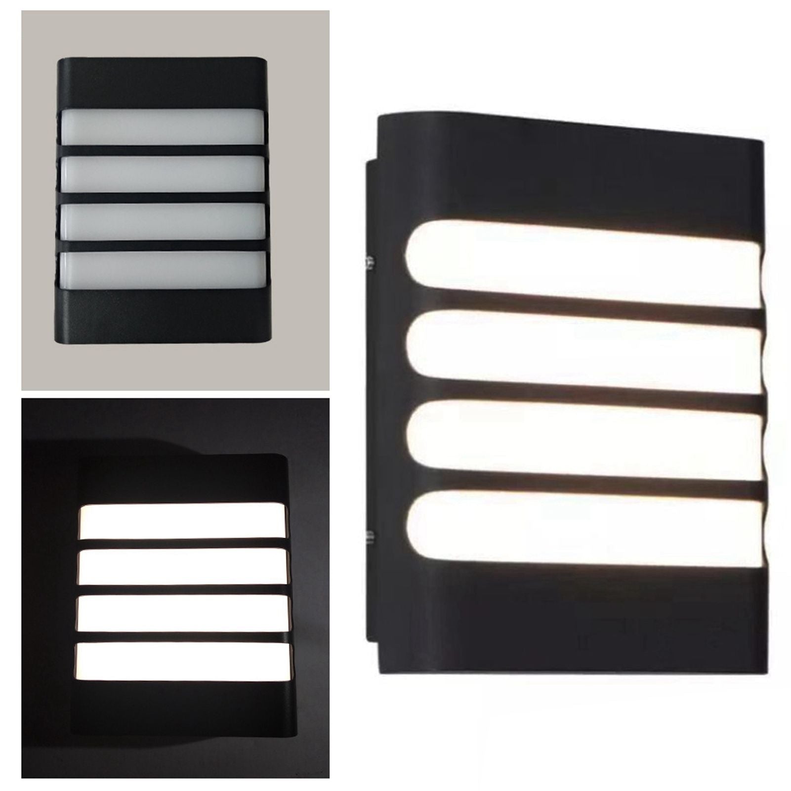 Patio Wall Light Plastic Housing Waterproof Low Power Consumption LED 6500K Wall Mounted Lamp V1294-YM0521-3119230034611