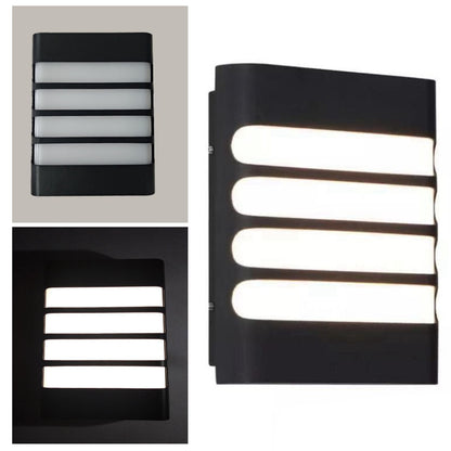 Patio Wall Light Plastic Housing Waterproof Low Power Consumption LED 6500K Wall Mounted Lamp V1294-YM0521-3119230034611