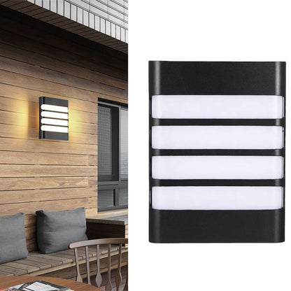 Patio Wall Light Plastic Housing Waterproof Low Power Consumption LED 6500K Wall Mounted Lamp V1294-YM0521-3119230034611