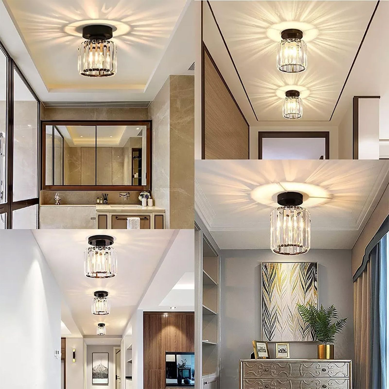 Ceiling Light Shade Lampshade Lamp Cover Simple Elegant Style Home Decoration for Room Round Without Bulb V1294-YM0521-3119230035511