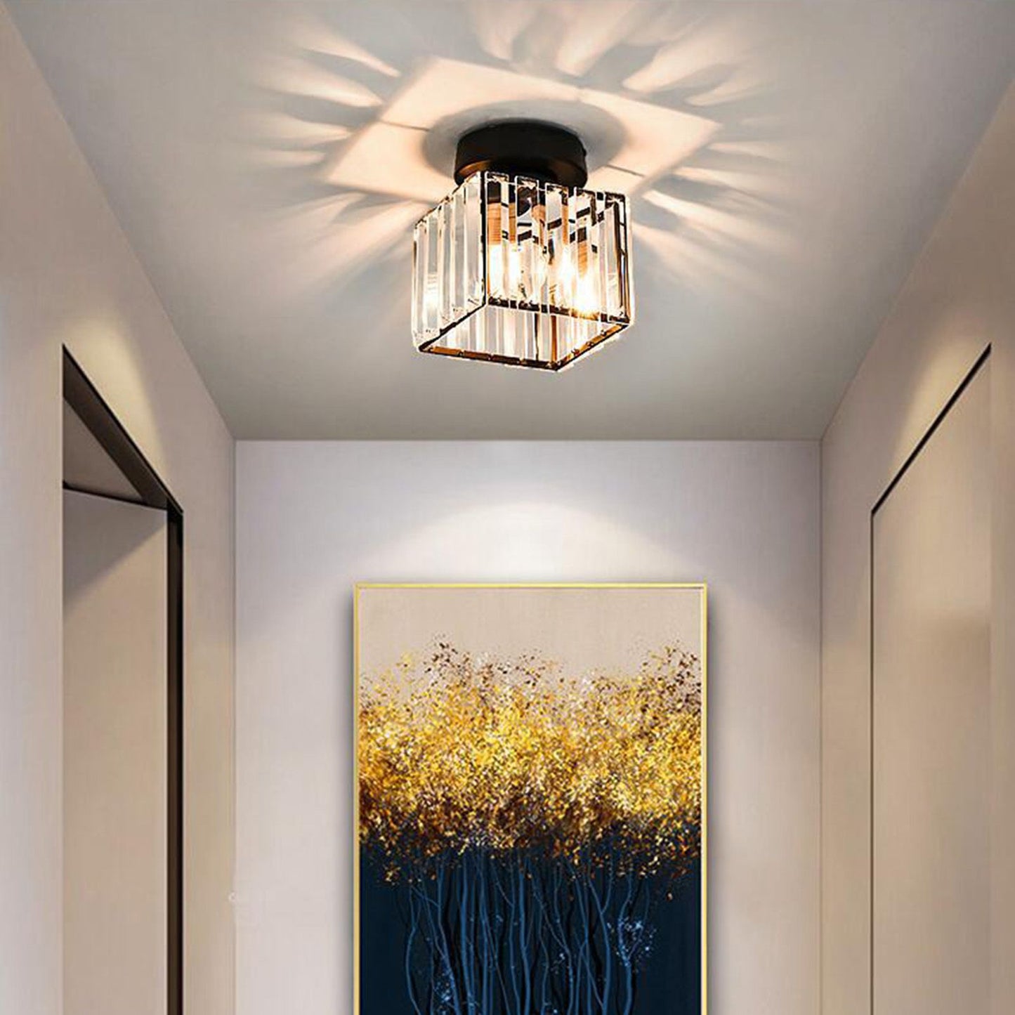 Ceiling Light Shade Lampshade Lamp Cover Simple Elegant Style Home Decoration for Room Square Without Bulb V1294-YM0521-3119230035512