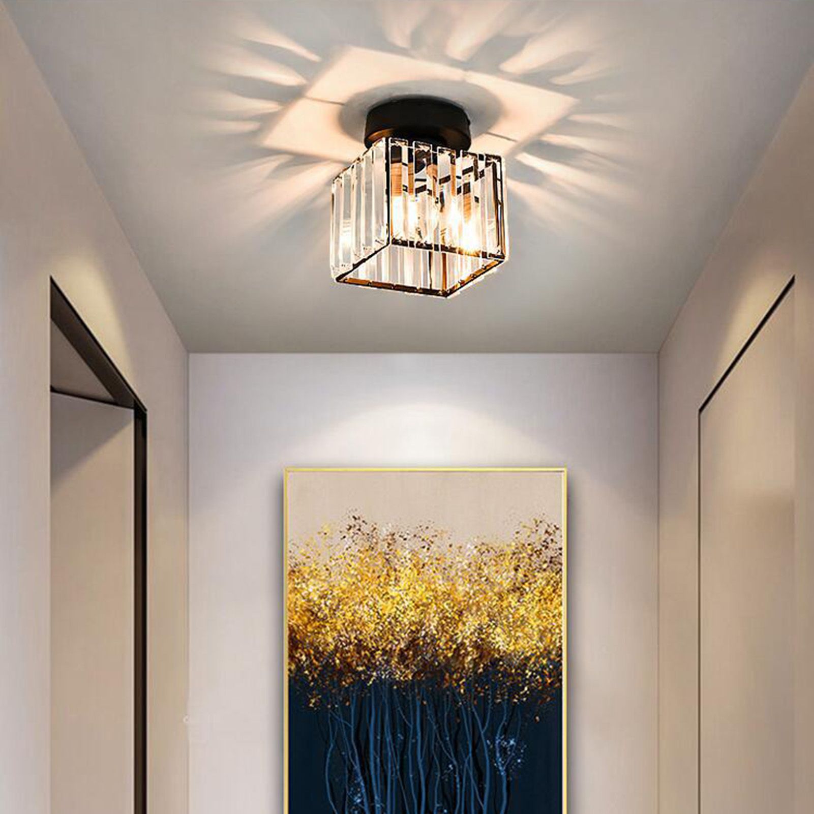 Ceiling Light Shade Lampshade Lamp Cover Simple Elegant Style Home Decoration for Room Square Without Bulb V1294-YM0521-3119230035512