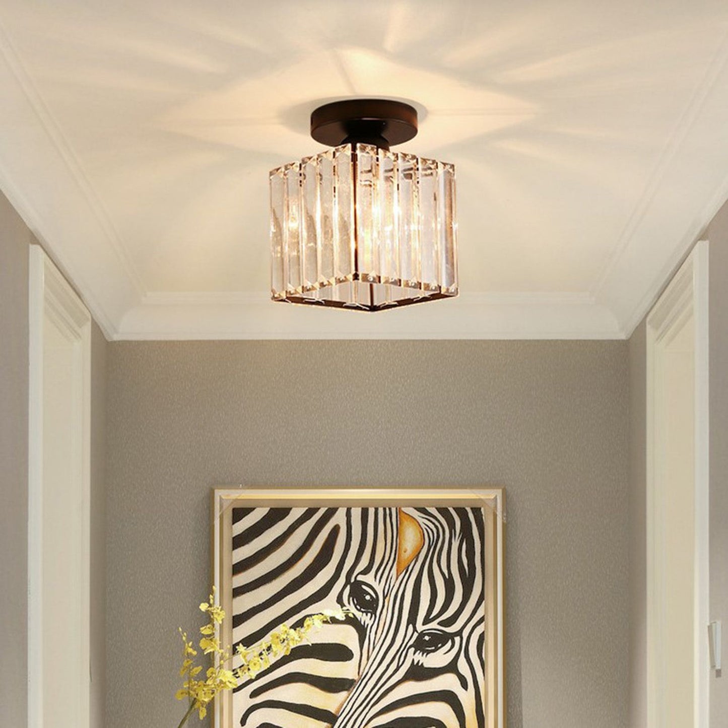 Ceiling Light Shade Lampshade Lamp Cover Simple Elegant Style Home Decoration for Room Square Without Bulb V1294-YM0521-3119230035512