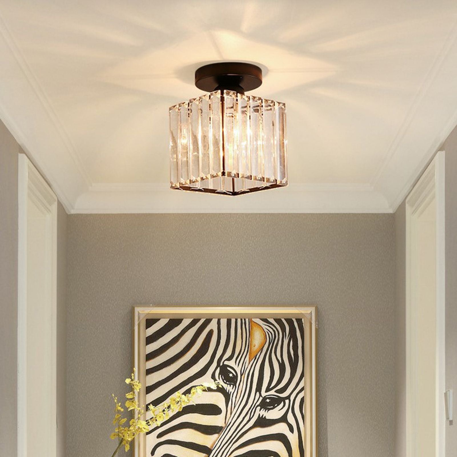 Ceiling Light Shade Lampshade Lamp Cover Simple Elegant Style Home Decoration for Room Square Without Bulb V1294-YM0521-3119230035512