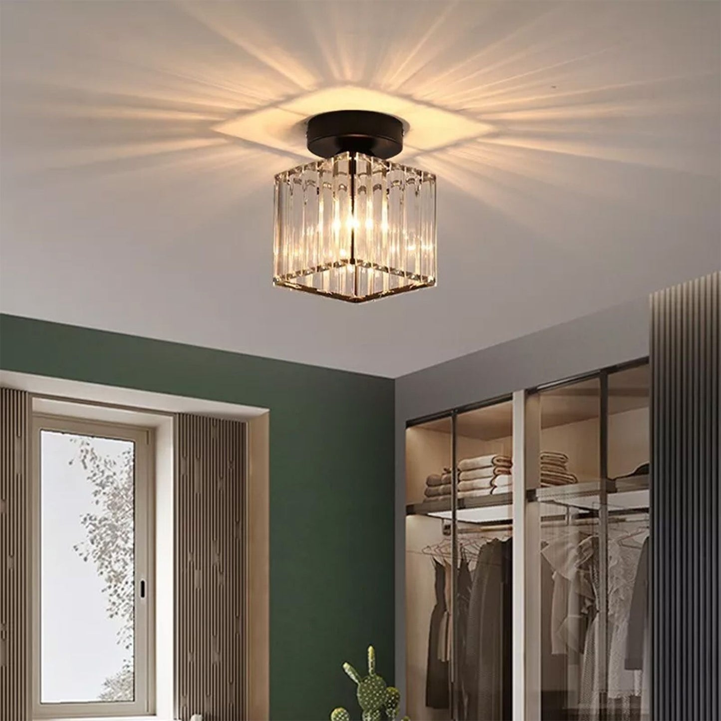 Ceiling Light Shade Lampshade Lamp Cover Simple Elegant Style Home Decoration for Room Square Without Bulb V1294-YM0521-3119230035512