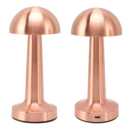 Mushroom Table Lamp Rechargeable Bedside Light Stepless Dimming Touch Control Home Decoration V1294-YM0521-3119230039911