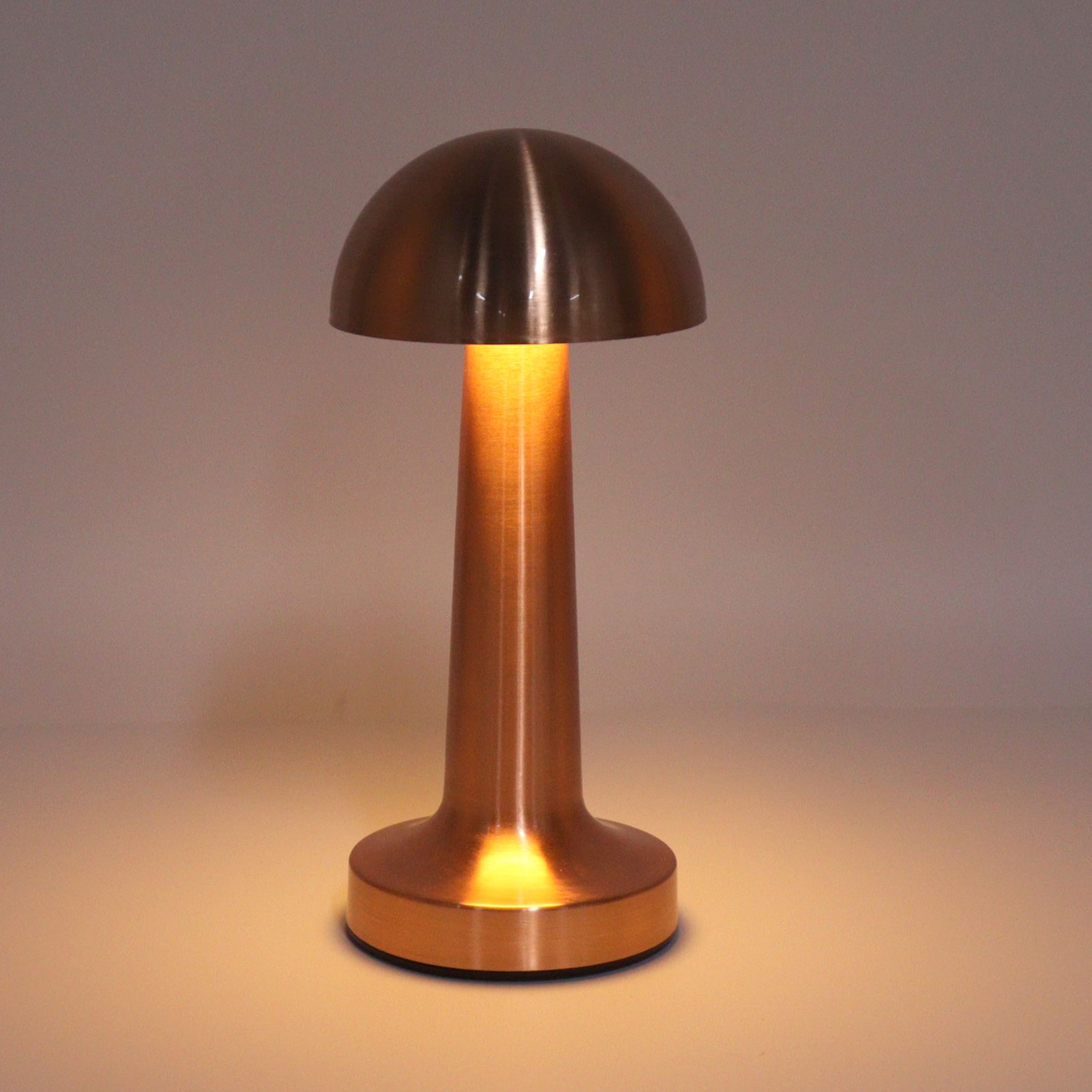Mushroom Table Lamp Rechargeable Bedside Light Stepless Dimming Touch Control Home Decoration V1294-YM0521-3119230039911