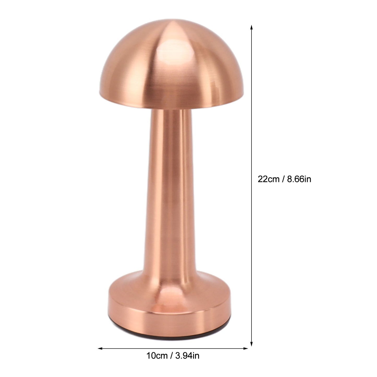 Mushroom Table Lamp Rechargeable Bedside Light Stepless Dimming Touch Control Home Decoration V1294-YM0521-3119230039911