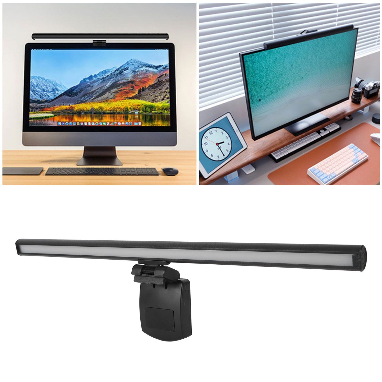Desktop LED Screen Lamp 3 Color Temperature Stepless Dimming USB Computer Monitor Light 5V V1294-YM0521-3119230040811