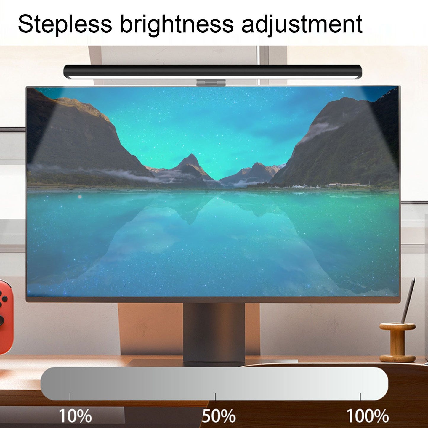 Desktop LED Screen Lamp 3 Color Temperature Stepless Dimming USB Computer Monitor Light 5V V1294-YM0521-3119230040811