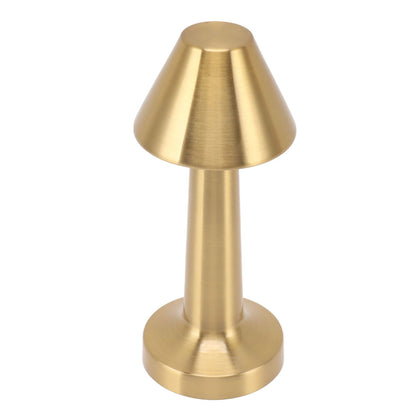 LED Table Lamp 3W 3 Colors Stepless Dimming USB Rechargeable Cordless LED Bedside Light Gold V1294-YM0521-3119230041011