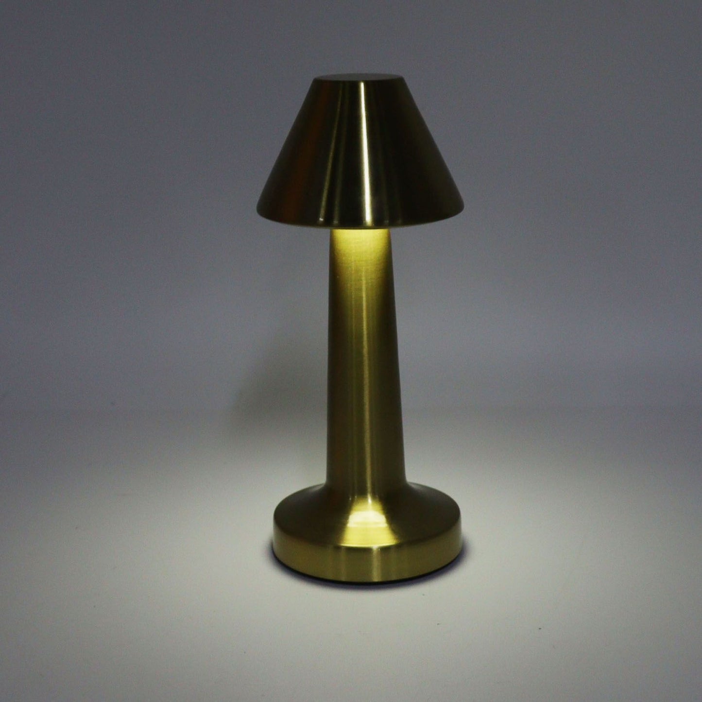 LED Table Lamp 3W 3 Colors Stepless Dimming USB Rechargeable Cordless LED Bedside Light Gold V1294-YM0521-3119230041011
