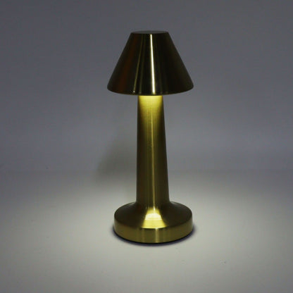LED Table Lamp 3W 3 Colors Stepless Dimming USB Rechargeable Cordless LED Bedside Light Gold V1294-YM0521-3119230041011