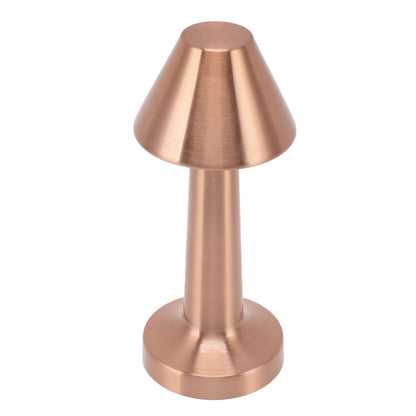 LED Table Lamp 3W 3 Colors Stepless Dimming USB Rechargeable Cordless LED Bedside Light Rose Gold V1294-YM0521-3119230041013