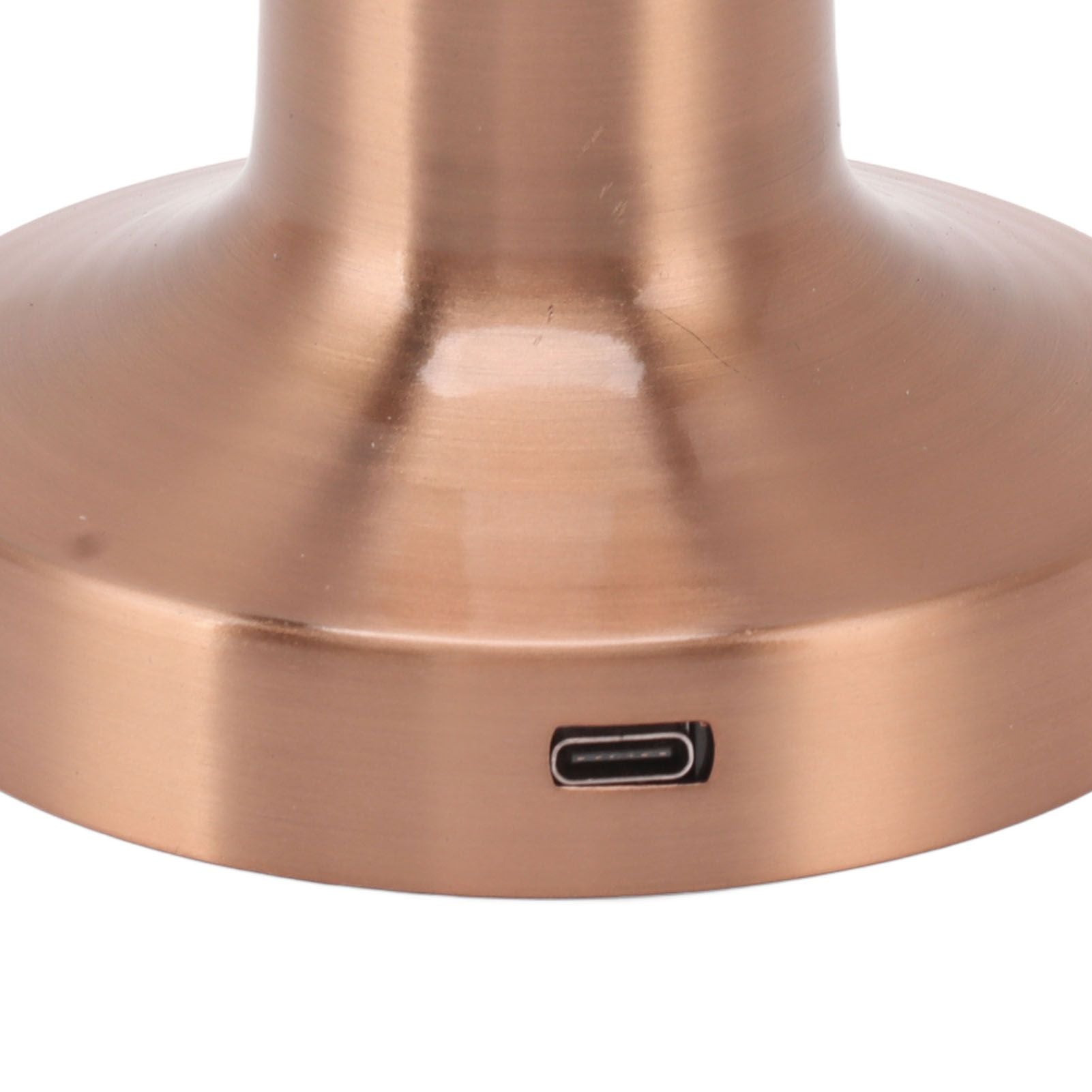 LED Table Lamp 3W 3 Colors Stepless Dimming USB Rechargeable Cordless LED Bedside Light Rose Gold V1294-YM0521-3119230041013
