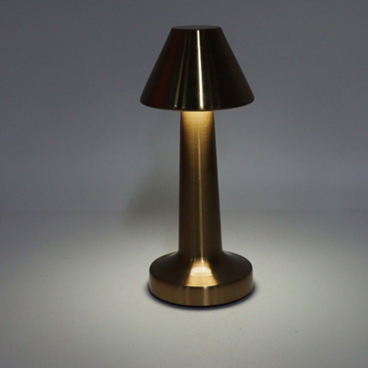 LED Table Lamp 3W 3 Colors Stepless Dimming USB Rechargeable Cordless LED Bedside Light Rose Gold V1294-YM0521-3119230041013