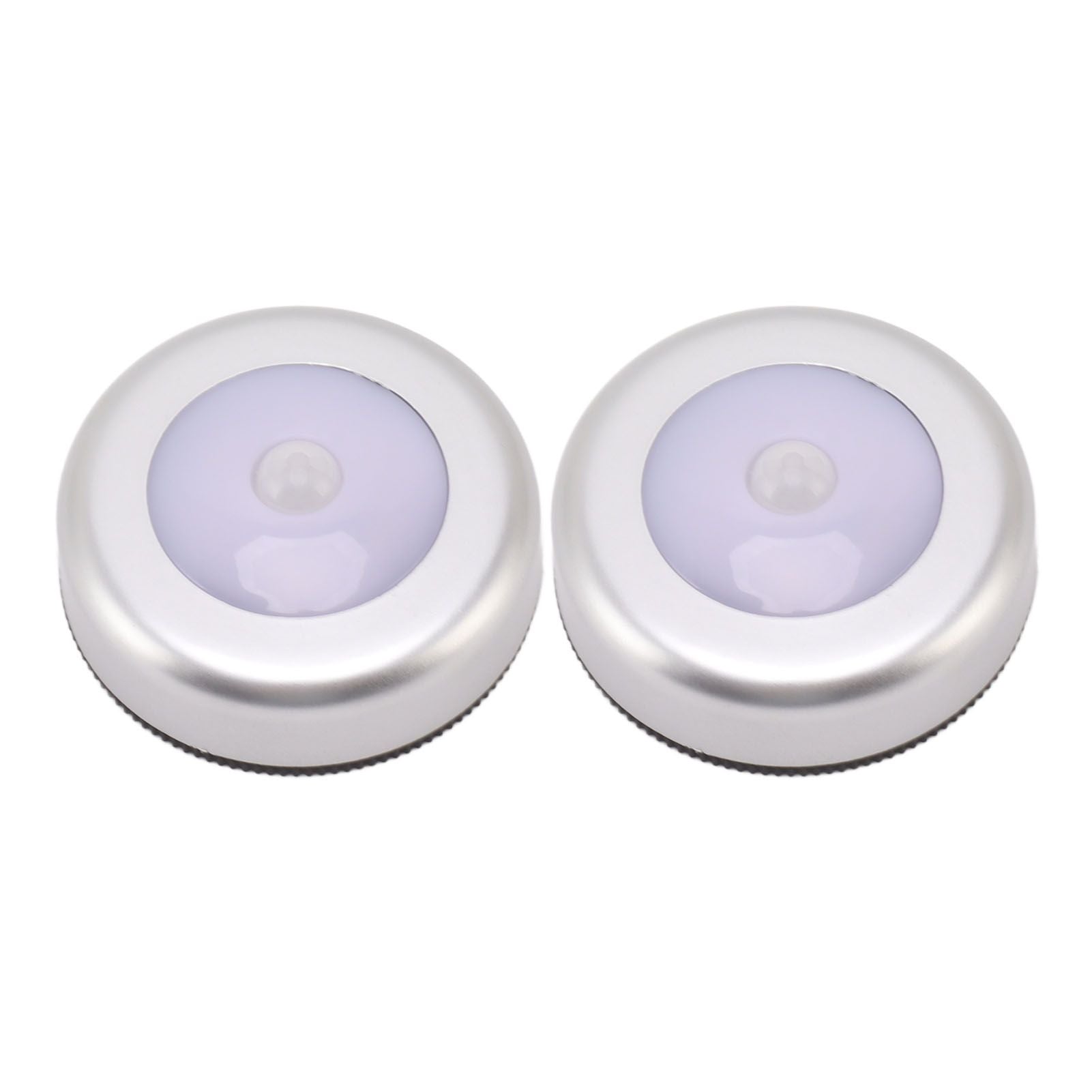 Motion Sensor Night Light Eye Protection Round Small LED Induction Lamp for Closet Drawer Bed Bottom 2pcs V1294-YM0521-3119230041411