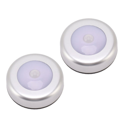 Motion Sensor Night Light Eye Protection Round Small LED Induction Lamp for Closet Drawer Bed Bottom 2pcs V1294-YM0521-3119230041411