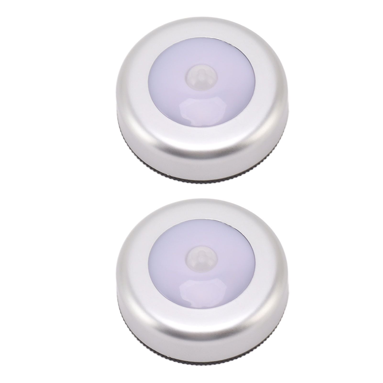 Motion Sensor Night Light Eye Protection Round Small LED Induction Lamp for Closet Drawer Bed Bottom 2pcs V1294-YM0521-3119230041411