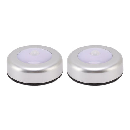 Motion Sensor Night Light Eye Protection Round Small LED Induction Lamp for Closet Drawer Bed Bottom 2pcs V1294-YM0521-3119230041411