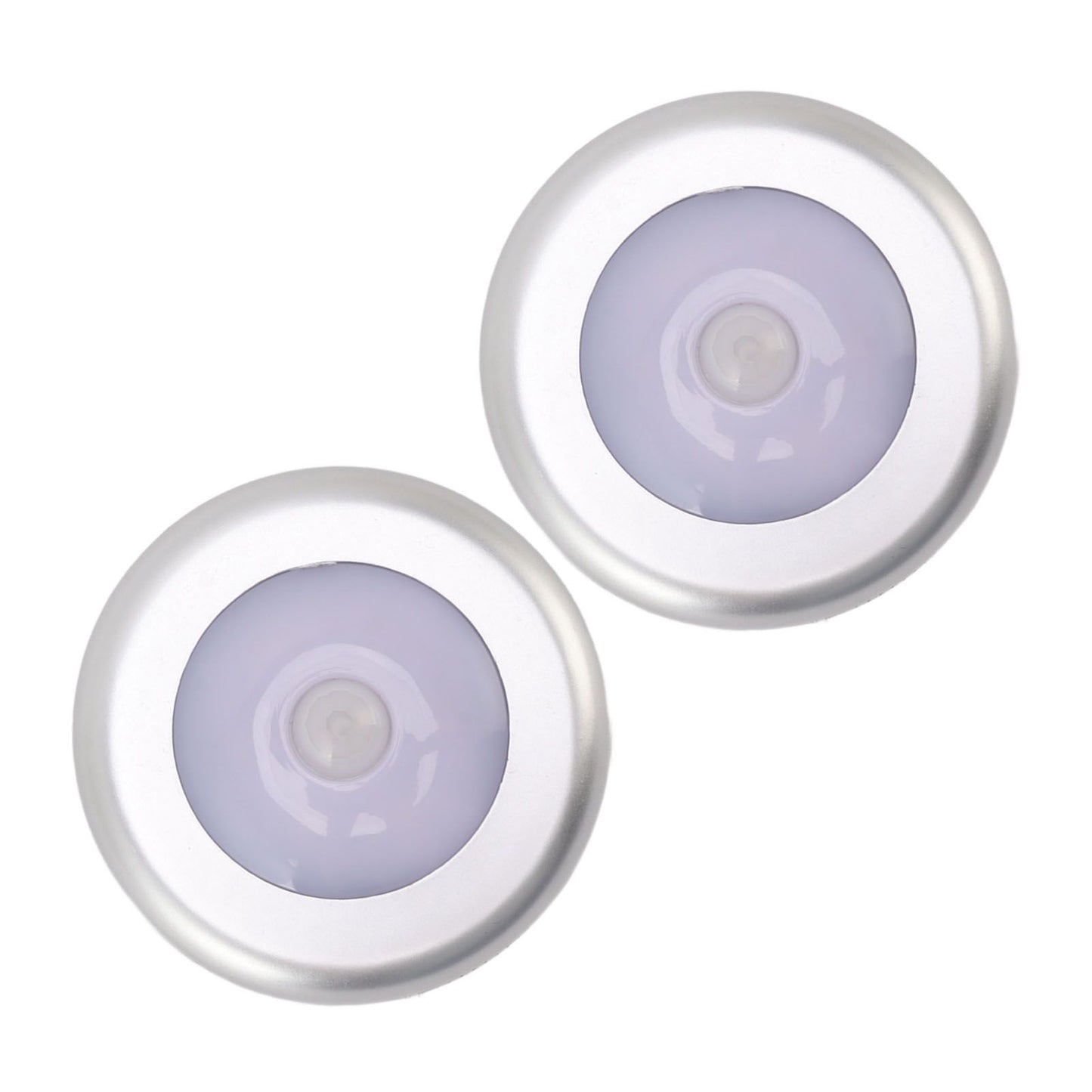 Motion Sensor Night Light Eye Protection Round Small LED Induction Lamp for Closet Drawer Bed Bottom 2pcs V1294-YM0521-3119230041411