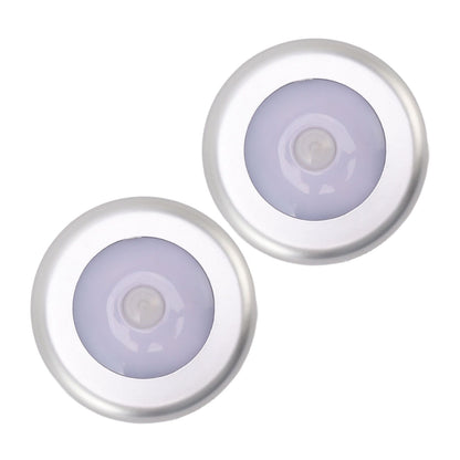 Motion Sensor Night Light Eye Protection Round Small LED Induction Lamp for Closet Drawer Bed Bottom 2pcs V1294-YM0521-3119230041411