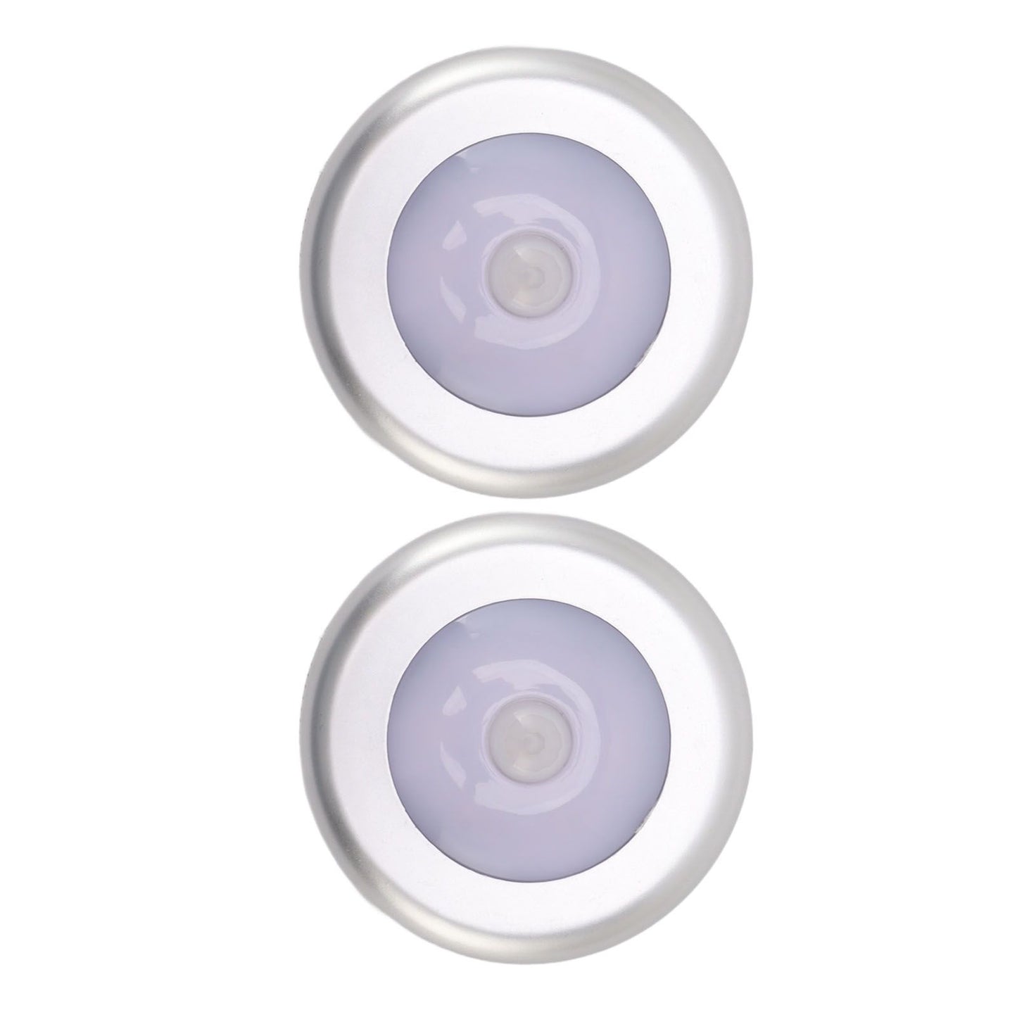 Motion Sensor Night Light Eye Protection Round Small LED Induction Lamp for Closet Drawer Bed Bottom 2pcs V1294-YM0521-3119230041411