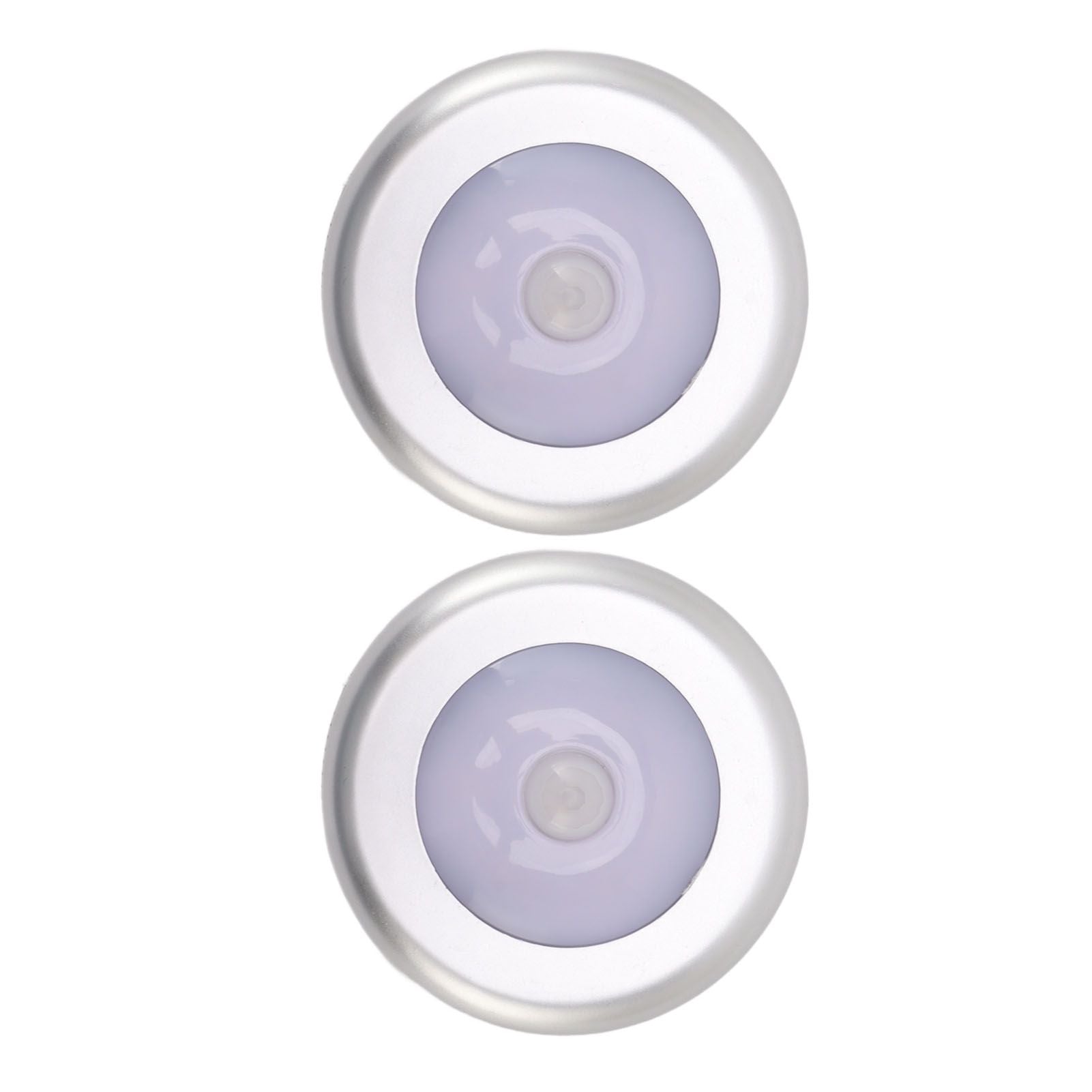 Motion Sensor Night Light Eye Protection Round Small LED Induction Lamp for Closet Drawer Bed Bottom 2pcs V1294-YM0521-3119230041411