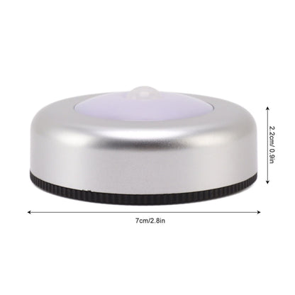Motion Sensor Night Light Eye Protection Round Small LED Induction Lamp for Closet Drawer Bed Bottom 2pcs V1294-YM0521-3119230041411