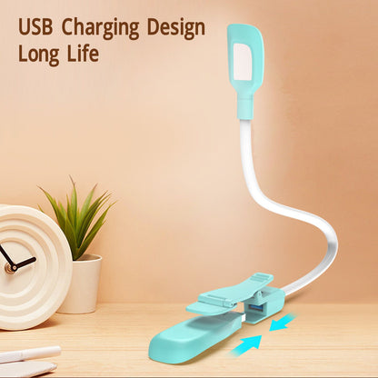 Book Light USB Charging LED Lamp 3 Color Temperature Stepless Dimming Clamp Base Reading Light V1294-YM0521-3119230041811