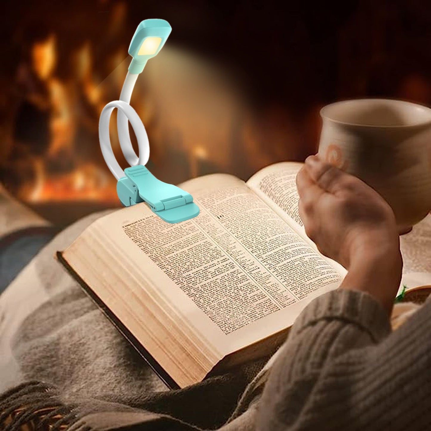 Book Light USB Charging LED Lamp 3 Color Temperature Stepless Dimming Clamp Base Reading Light V1294-YM0521-3119230041811