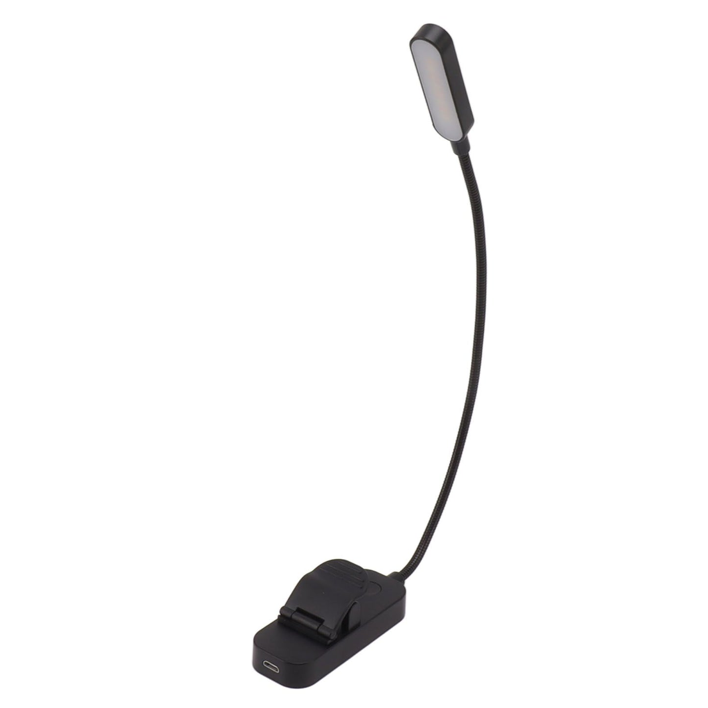 Book Light USB Rechargeable Blocking Reading Clip On Lamp 3 Brightness Stepless Dimming 8 LED Eye Care Sleep V1294-YM0521-3119230042611