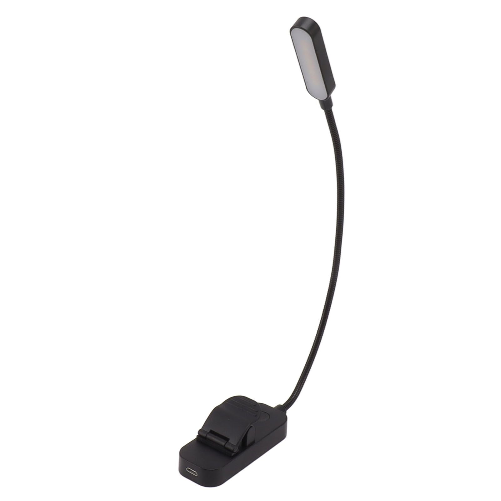 Book Light USB Rechargeable Blocking Reading Clip On Lamp 3 Brightness Stepless Dimming 8 LED Eye Care Sleep V1294-YM0521-3119230042611