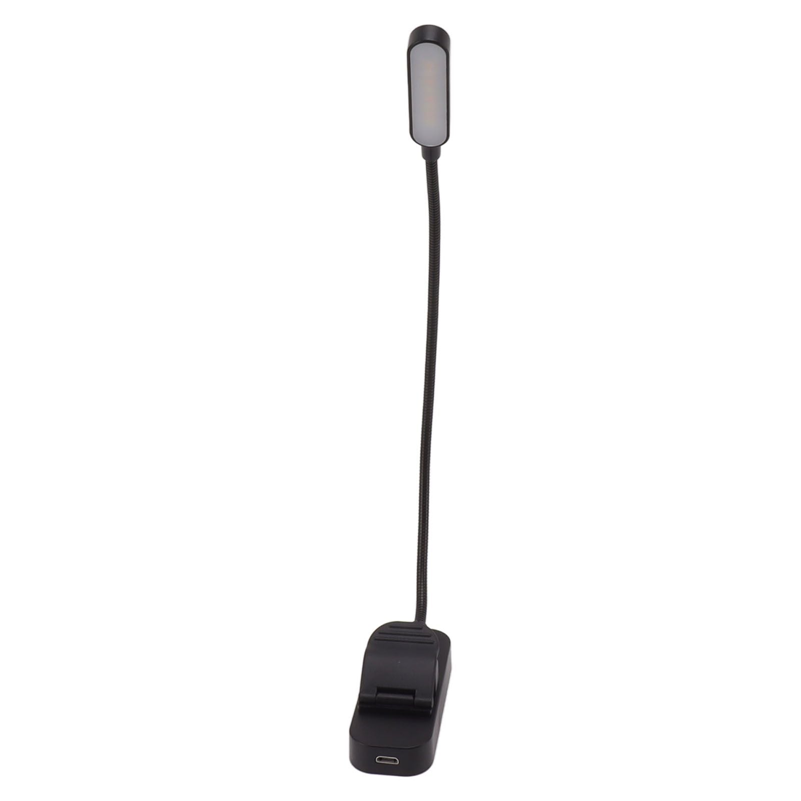 Book Light USB Rechargeable Blocking Reading Clip On Lamp 3 Brightness Stepless Dimming 8 LED Eye Care Sleep V1294-YM0521-3119230042611