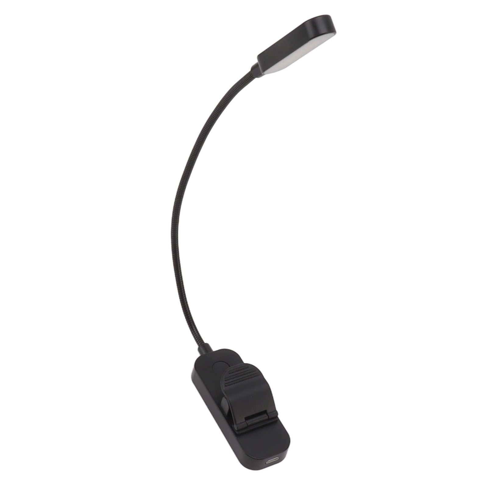 Book Light USB Rechargeable Blocking Reading Clip On Lamp 3 Brightness Stepless Dimming 8 LED Eye Care Sleep V1294-YM0521-3119230042611