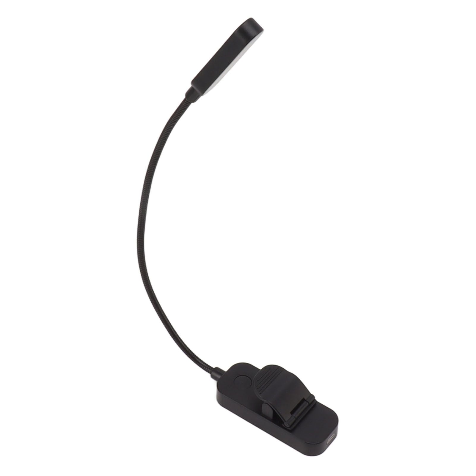 Book Light USB Rechargeable Blocking Reading Clip On Lamp 3 Brightness Stepless Dimming 8 LED Eye Care Sleep V1294-YM0521-3119230042611