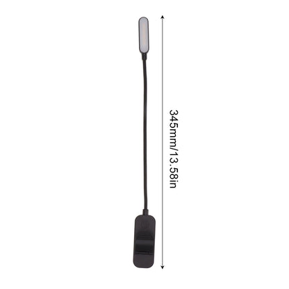 Book Light USB Rechargeable Blocking Reading Clip On Lamp 3 Brightness Stepless Dimming 8 LED Eye Care Sleep V1294-YM0521-3119230042611